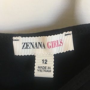 black zenana girls tank top